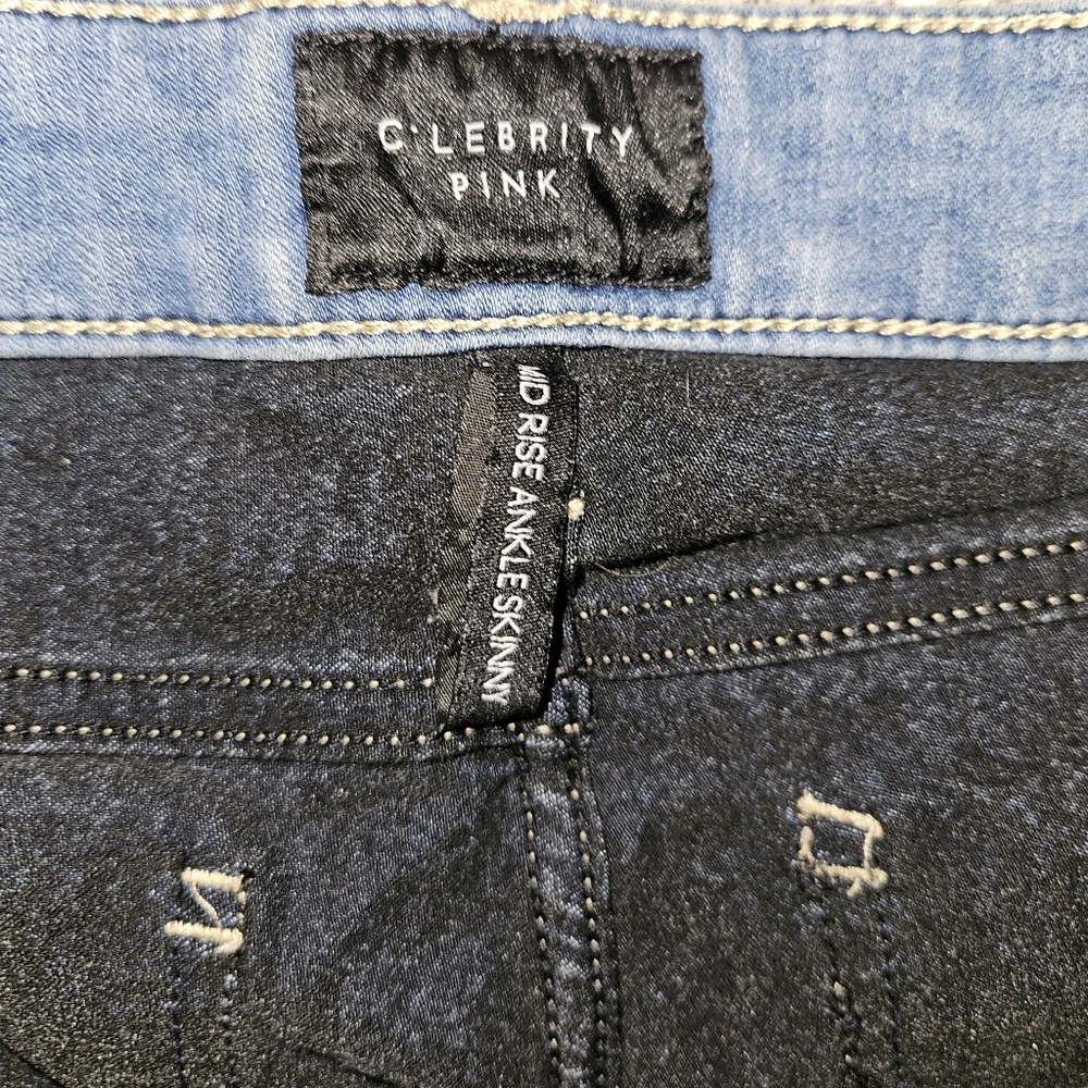 Celebrity Pink Light Blue Skinny Jeans - Picture 6 of 6